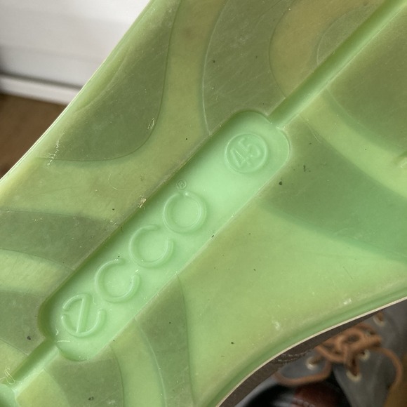 Ecco Collin 2.0 Perforated Leather Sneakers Shoes Gray Mens EU 45 US 11 - 11.5 - Picture 8 of 9